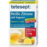 Tetesept Heisse Zitrone Bevanda Calda al Limone e Zenzero confezione da 10 bustine