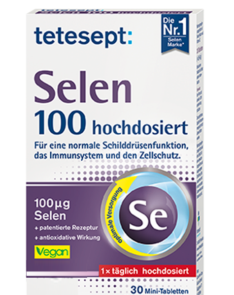 Tetesept Selenio 100 ad alto dosaggio confezione da 30 compresse