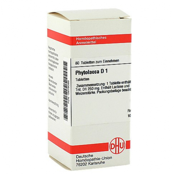 PHYTOLACCA D1 80 COMPRESSE