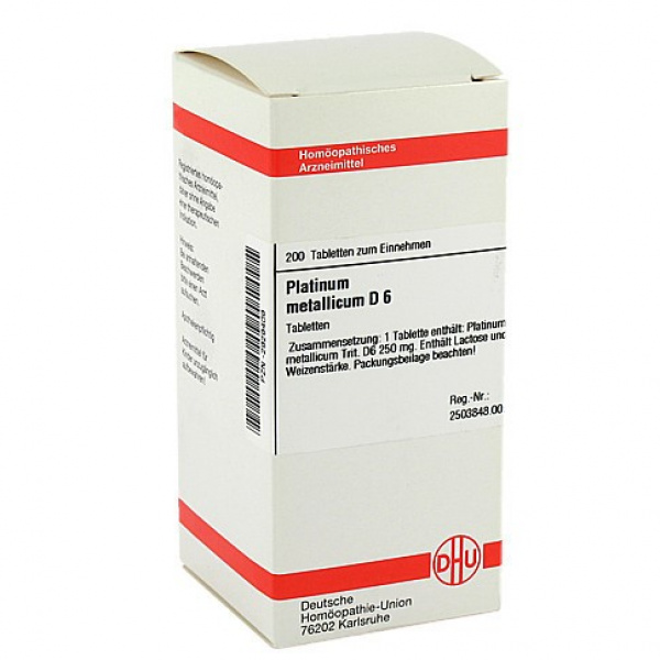 PLATINUM METALLICUM D6 200 COMPRESSE