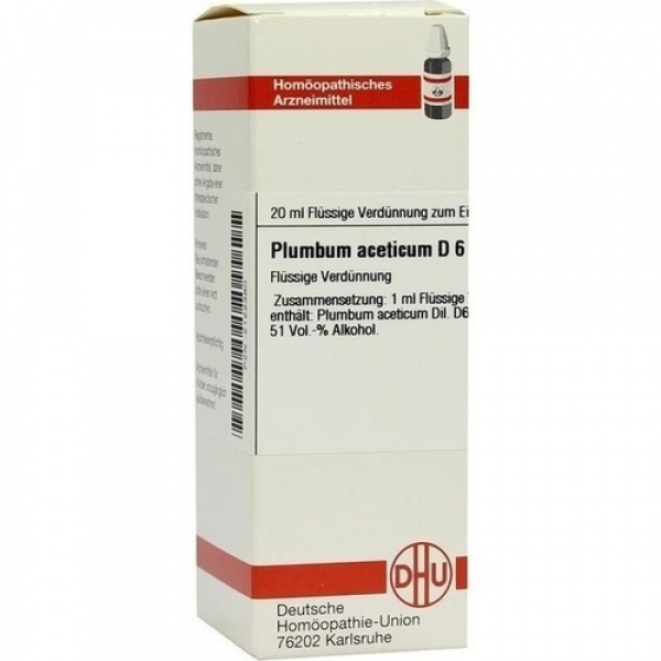 PLUMBUM ACETICUM D6 DILUIZIONE 20 ML