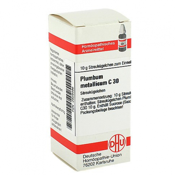 PLUMBUM METALLICUM C30 GLOBULI 10 G