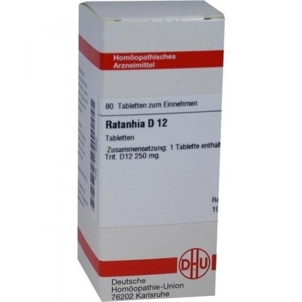 RATANHIA D12 80 COMPRESSE
