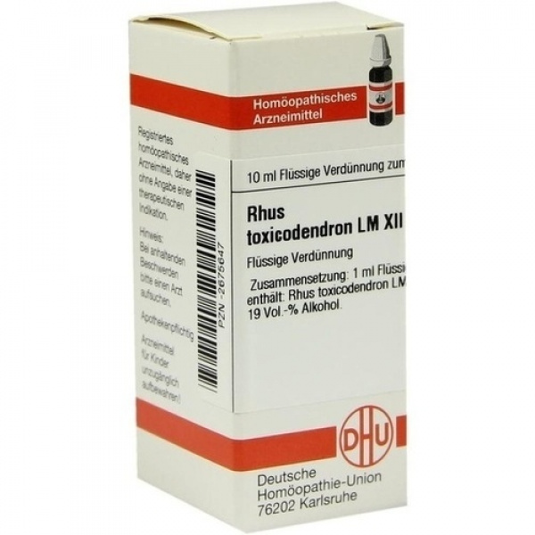 RHUS TOXICODENDRON LM XII DILUIZIONE 10 ML