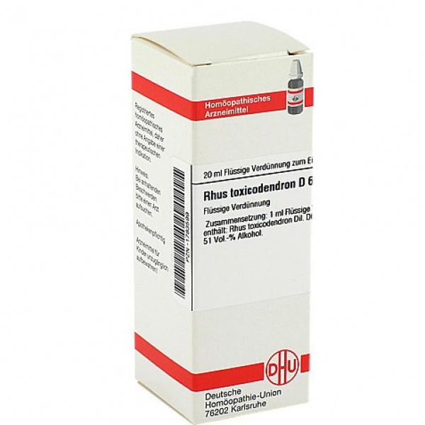 RHUS TOXICODENDRON D6 DILUIZIONE 20 ML