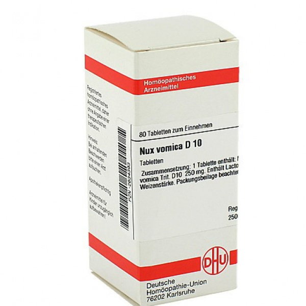 NUX VOMICA D10 80 COMPRESSE