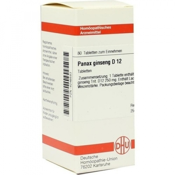 PANAX GINSENG D12 80 COMPRESSE