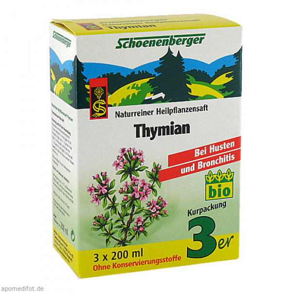 SUCCO DI PIANTE MEDICINALI  AL TIMO SCHOENENBERGER 200 ml
