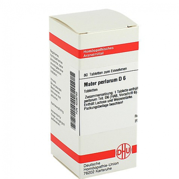 MATER PERLARUM D6 80 COMPRESSE