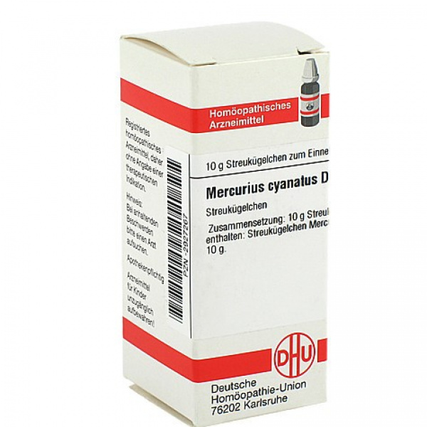 MERCURIUS CYANATUS D6 GLOBULI 10 G