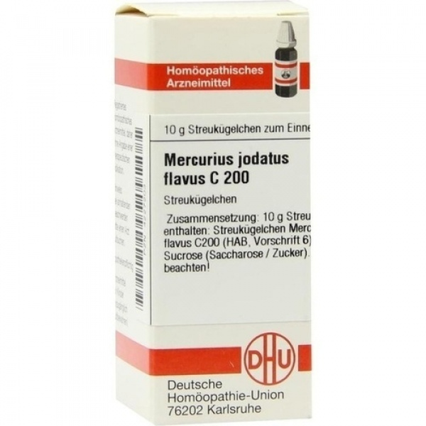 MERCURIUS JODATUS FLAVUS C200 GLOBULI 10 G