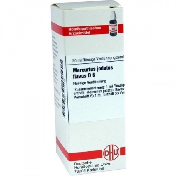MERCURIUS JODATUS FLAVUS D6 DILUIZIONE 20 ML