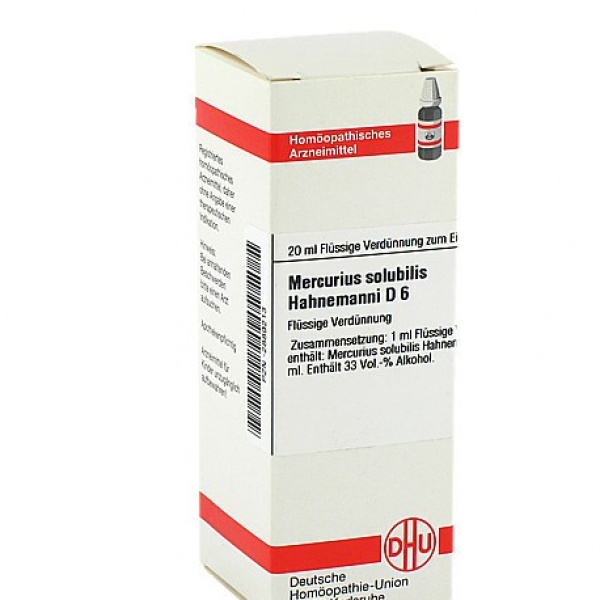 MERCURIUS SOLUBILIS HAHNEMANNI D6 DILUIZIONE 20 ML