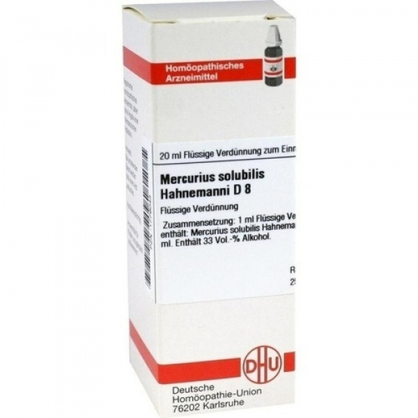 MERCURIUS SOLUBILIS HAHNEMANNI D8 DILUIZIONE 20 ML