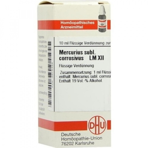 MERCURIUS SUBLIMATUS CORROSIVUS LM XII DILUIZIONE 10 ML