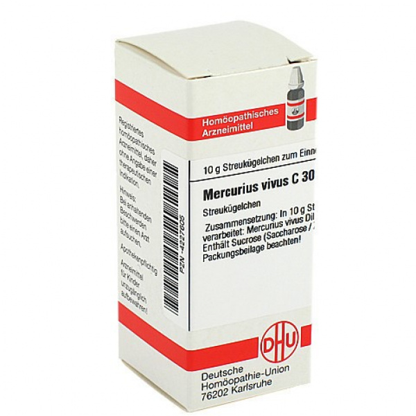 MERCURIUS VIVUS C30 GLOBULI 10 G
