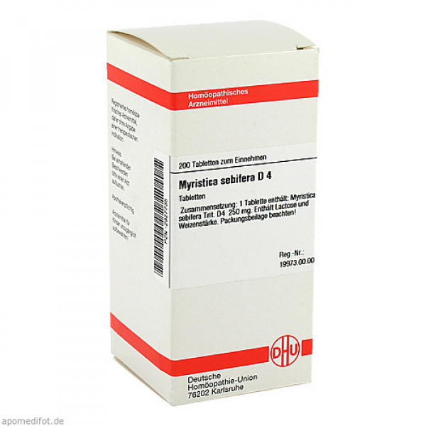 MYRISTICA SEBIFERA D4 200 COMPRESSE