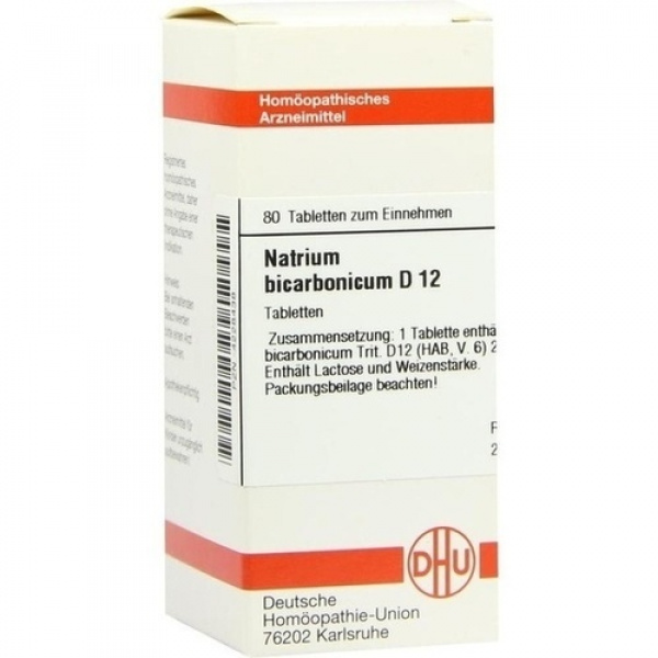 NATRIUM  BICARBONICUM D12 80 COMPRESSE