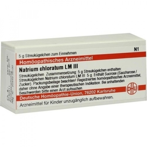 NATRIUM CHLORATUM LM III GLOBULI 5 G