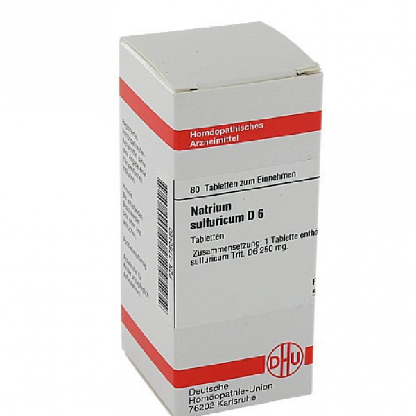 NATRIUM SULFURICUM D6 80 COMPRESSE