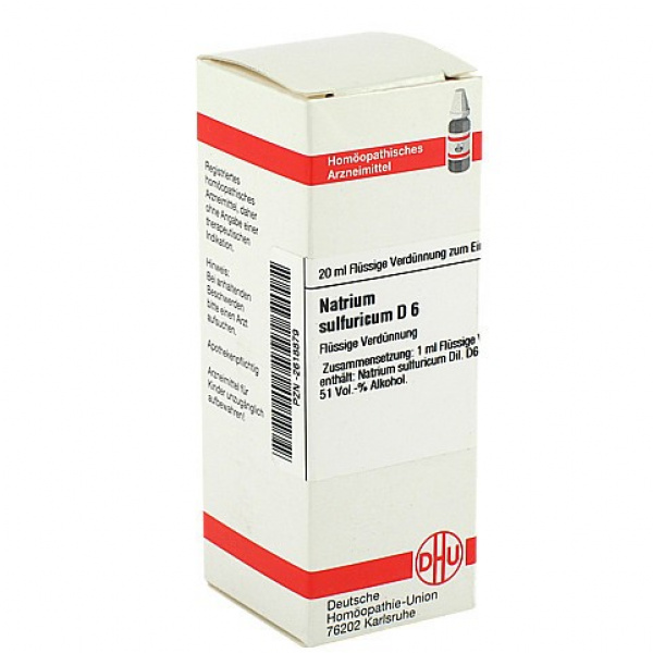 NATRIUM SULFURICUM D6 DILUIZIONE 20 ML