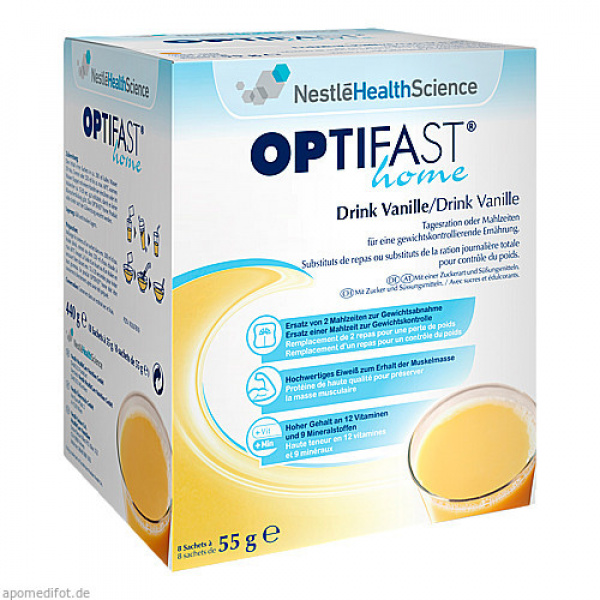 OPTIFAST bevanda casalinga alla vaniglia confezione da 8x55gr