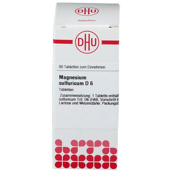 MAGNESIUM SULFURICUM D6 80 COMPRESSE