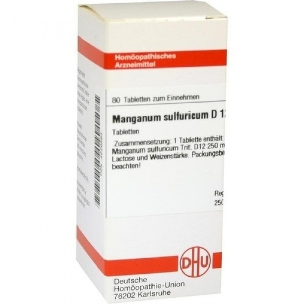 MANGANUM SULFURICUM D12 80 COMPRESSE