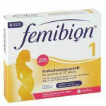 Femibion 1 Kinderwunsch + Frühschwangers. ohne Jod 60 stk (Femibion 1 desiderio di avere figli + gravidanza precoce. senza iodio 60 pz)