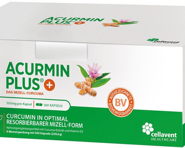 ACURMINPlus - Das Mizell-Curcuma. Weichkapseln 360 stk   (ACURMINPlus - La curcuma micellare . Capsule molli  360 pz)