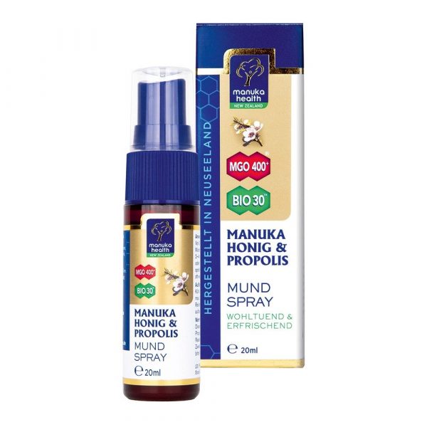 Manuka Health MGO 400+ Manuka & Propolis Mundspray 20ml  (Manuka Health MGO 400+ Spray per bocca Manuka e propoli  20 ml)