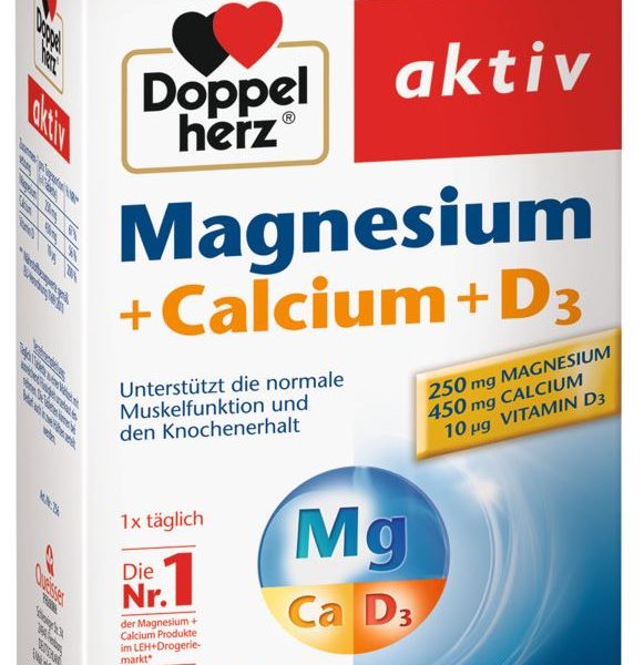 Doppelherz Magnesium + Calcium + D3 direct 20 stk (Doppio cuore magnesio + calcio + D3 diretto 20 pz)
