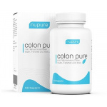 nupure colon pure Darmreinigung Flohsamensch. Bio 90 stk  (nupure colon psillio puro per la pulizia del colon . bio  90 pz)