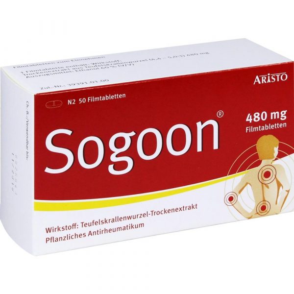 Sogoon 480 mg Filmtabletten  50 stk  (Sogoon 480 mg compresse rivestite con film  50 pz)