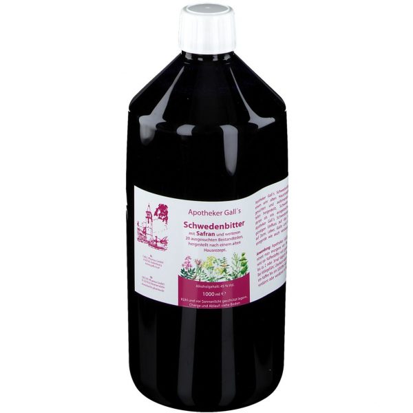Schwedenbitter mit Safran 1000 ml  (Amaro svedese allo zafferano  1000 ml)