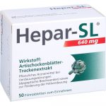 Hepar-SL 640 mg Filmtabletten  50 stk  (Hepar-SL 640 mg compresse rivestite con film 50 pz)