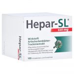 Hepar-SL 640 mg Filmtabletten  100 stk  (Hepar-SL 640 mg compresse rivestite con film 100 pz)
