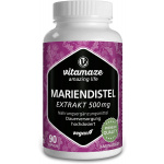 Mariendistel 500 mg Extrakt hochdosiert vegan  90 stk  (Estratto di cardo mariano 500 mg vegano ad alto dosaggio 90 pz)