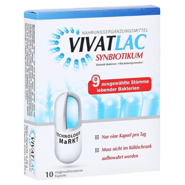 VIVATLAC SYNBIOTIKUM   10 stk  (VIVATLAC SINBIOTICA  10 pz)