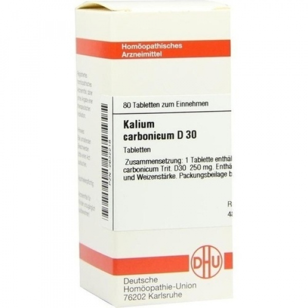 KALIUM CARBONICUM D30 80 COMPRESSE