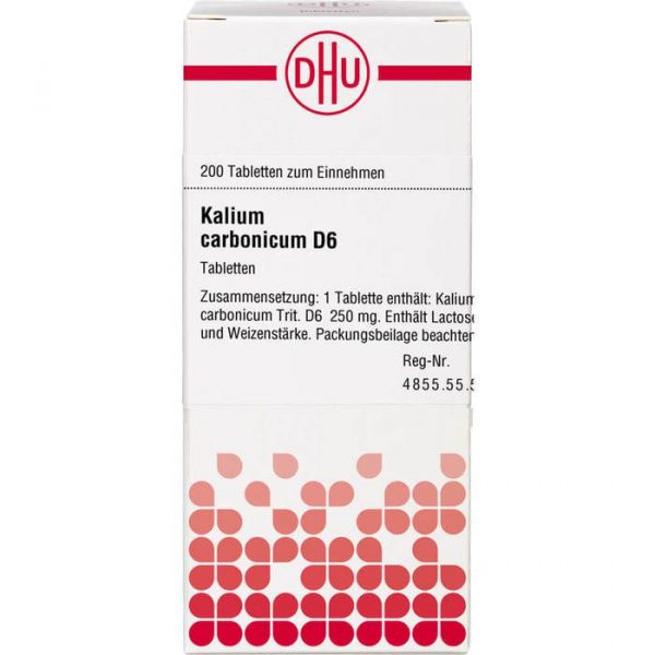 KALIUM CARBONICUM D6 200 COMPRESSE