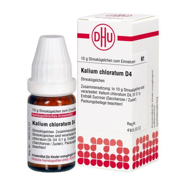 KALIUM CHLORATUM D4 GLOBULI 10 G
