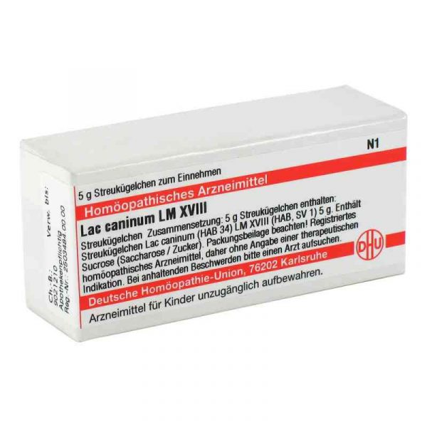 LAC CANINUM LM XVIII GLOBULI 5 G
