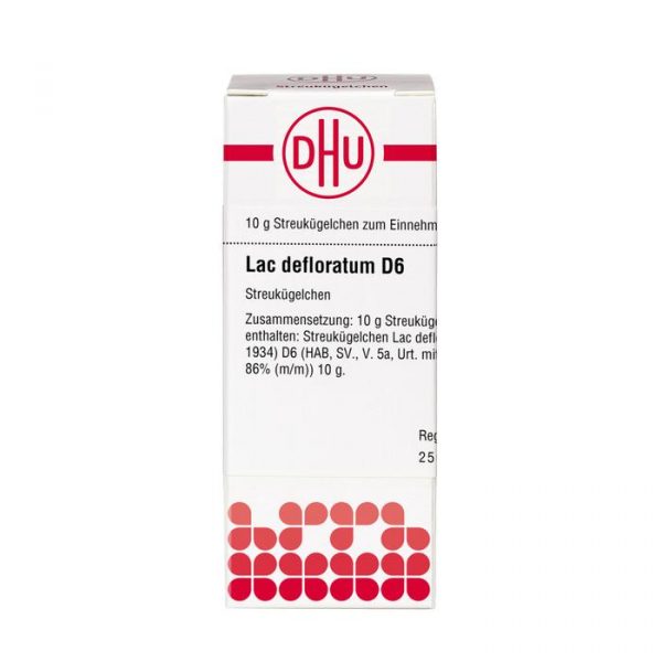 LAC DEFLORATUM D6 GLOBULI 10 G