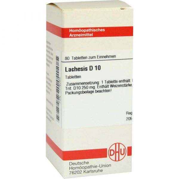 LACHESIS D10 80 COMPRESSE