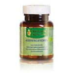 ASHWAGANDHA ayurvedisches Einzelkraut Tabletten  60 stk  (ASHWAGANDHA Compresse di erbe ayurvediche singole  60 pz)