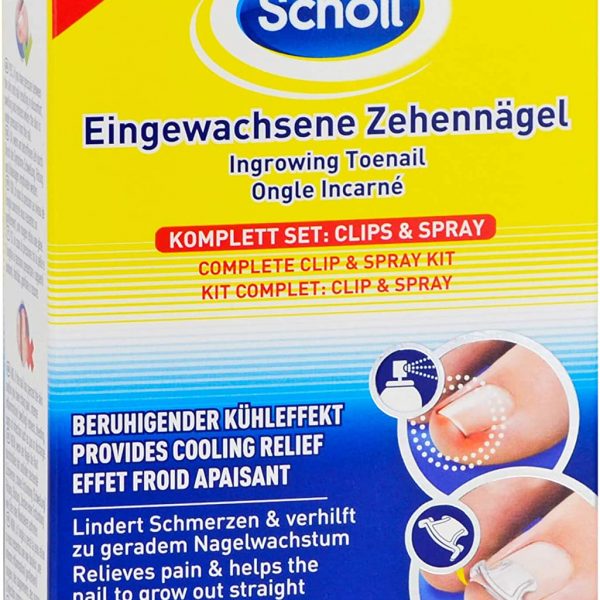 Scholl Eingewachsene Zehennägel Clips & Spray 1 stk  (  Clip e spray per unghie incarnite Scholl  1 pz  )