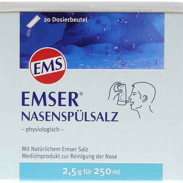 EMSER Nasenspülsalz physiologisch Btl. 20 stk (  EMSER sacca fisiologica sale da risciacquo nasale . 20 pz )