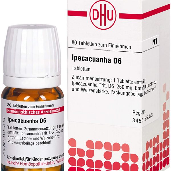 IPECACUANHA D6 80 COMPRESSE