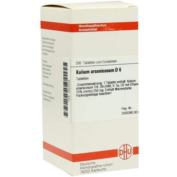 KALIUM ARSENICOSUM D6 200 COMPRESSE